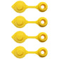 4-Pack Yellow Vent Caps Gas Fuel Can Breather fits Midwest Blitz Wedco Scepter