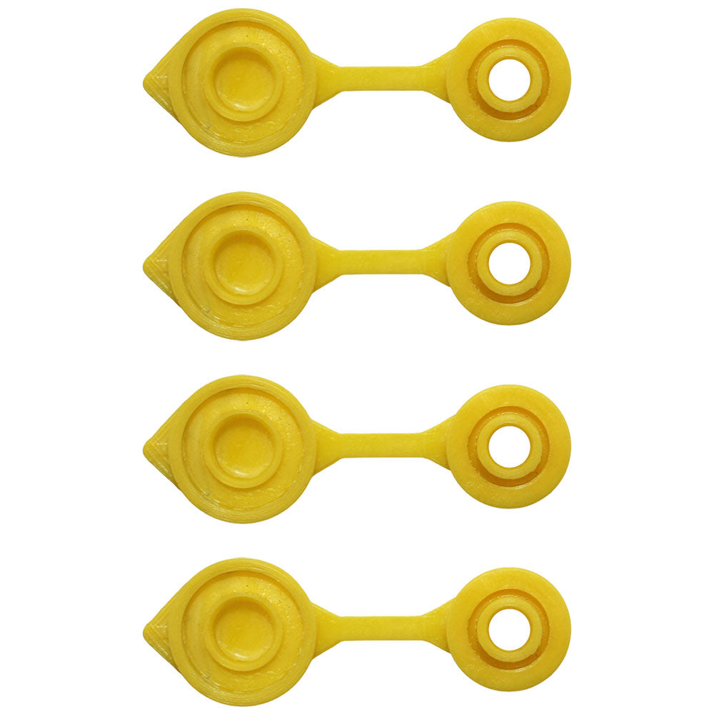 4-Pack Yellow Vent Caps Gas Fuel Can Breather fits Midwest Blitz Wedco Scepter