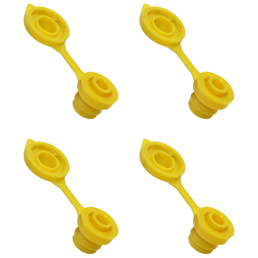 Qty 4: Gas Can Vent Caps (Yellow)  Fits Universal Products