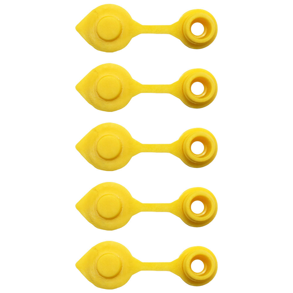5 Pcs Yellow Vent Cap/Plug fits Plastic & Metal Fuel Gas Can Jugs