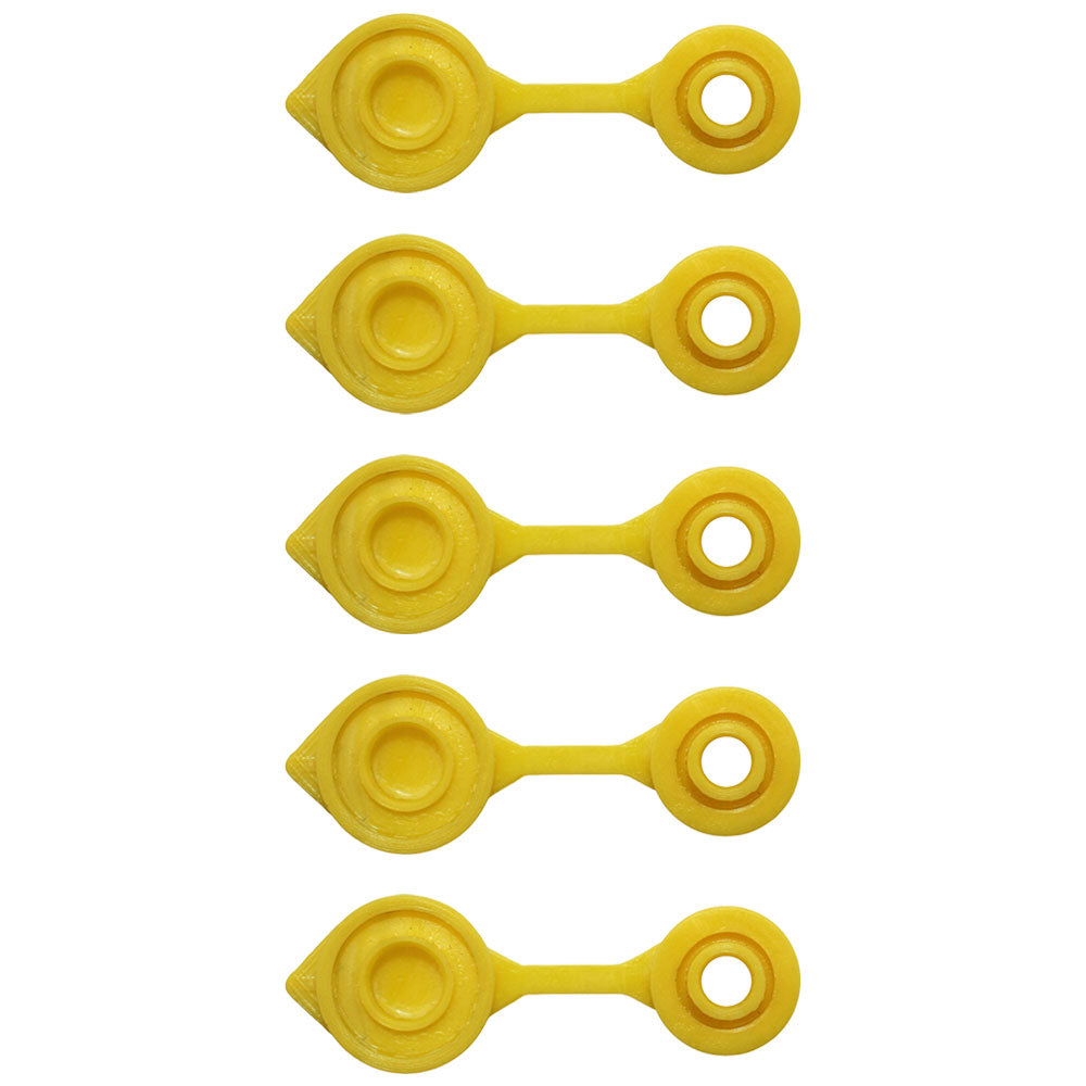 5 Yellow Vent Caps Gas Can Vents Heavy Duty - Fix Your Can-Easy Install 5 Gallon