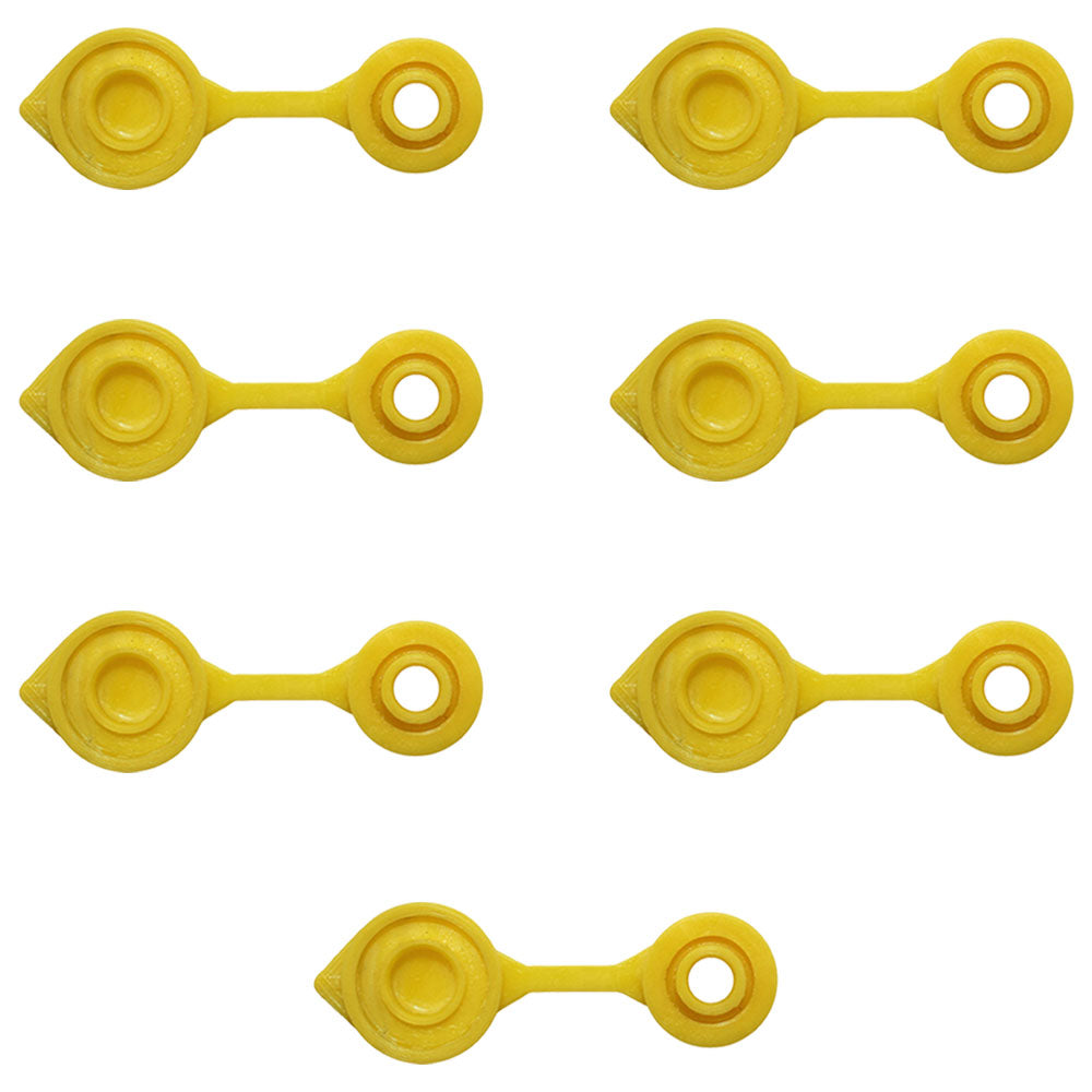 7 -Yellow Vents Replacement Cap Air Gas Can Fuel Jug Blitz Wedco Scepter Midwest