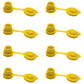(8) Yellow Vent Gas Caps w/Retaining Lip Works with Plastic and Metal Containers