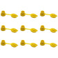 Set of Nine (9) New Aftermarket Replacement Yellow Vent Caps