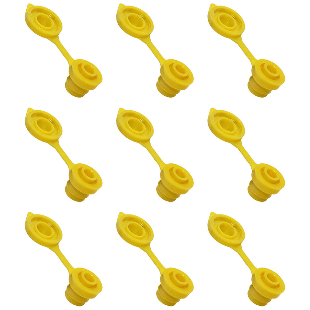 Qty 9: Gas Can Vent Cap (Yellow)  Fits Universal Products
