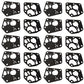 10pcs Carburetor Diaphragm Gasket Kit Fits Briggs and Stratton 495770 795083 508
