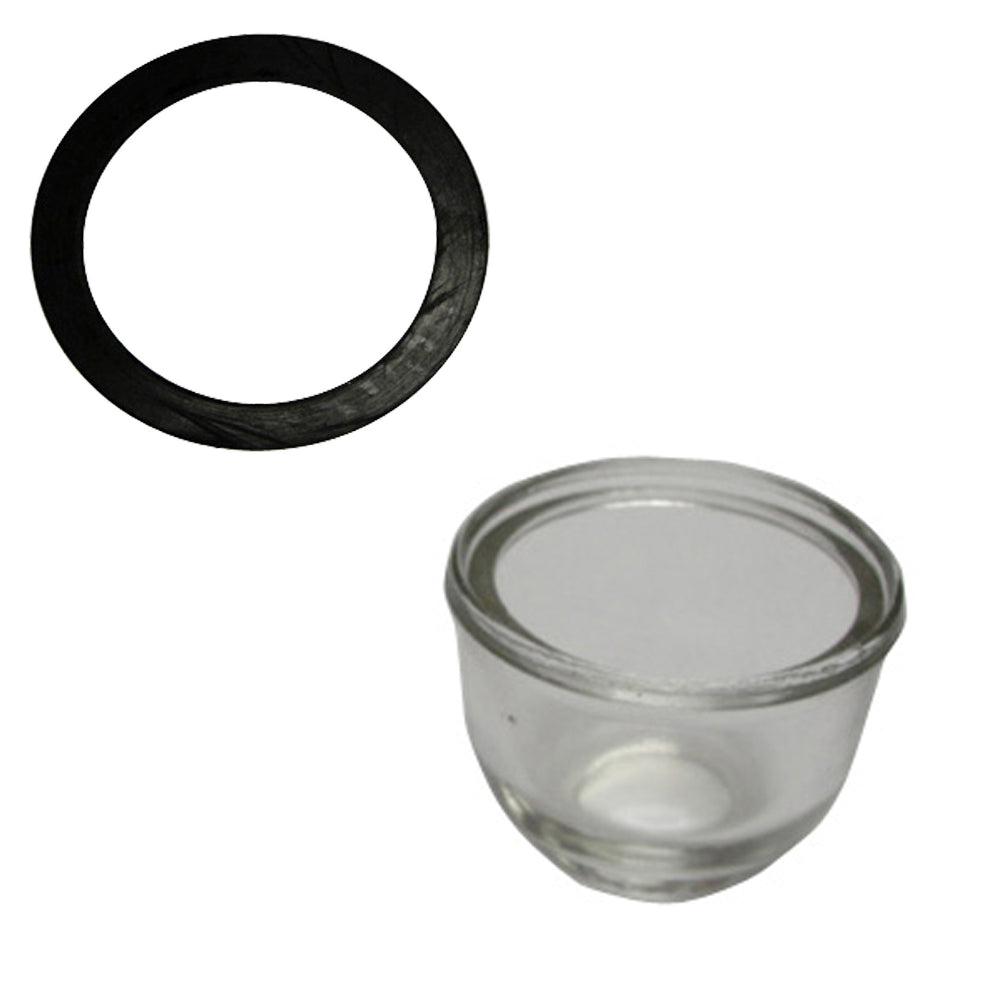 Fuel Sediment Glass Bowl & Rubber Gasket NAA9160A 9N9162 Fits Ford 2N 8N 9N NAA
