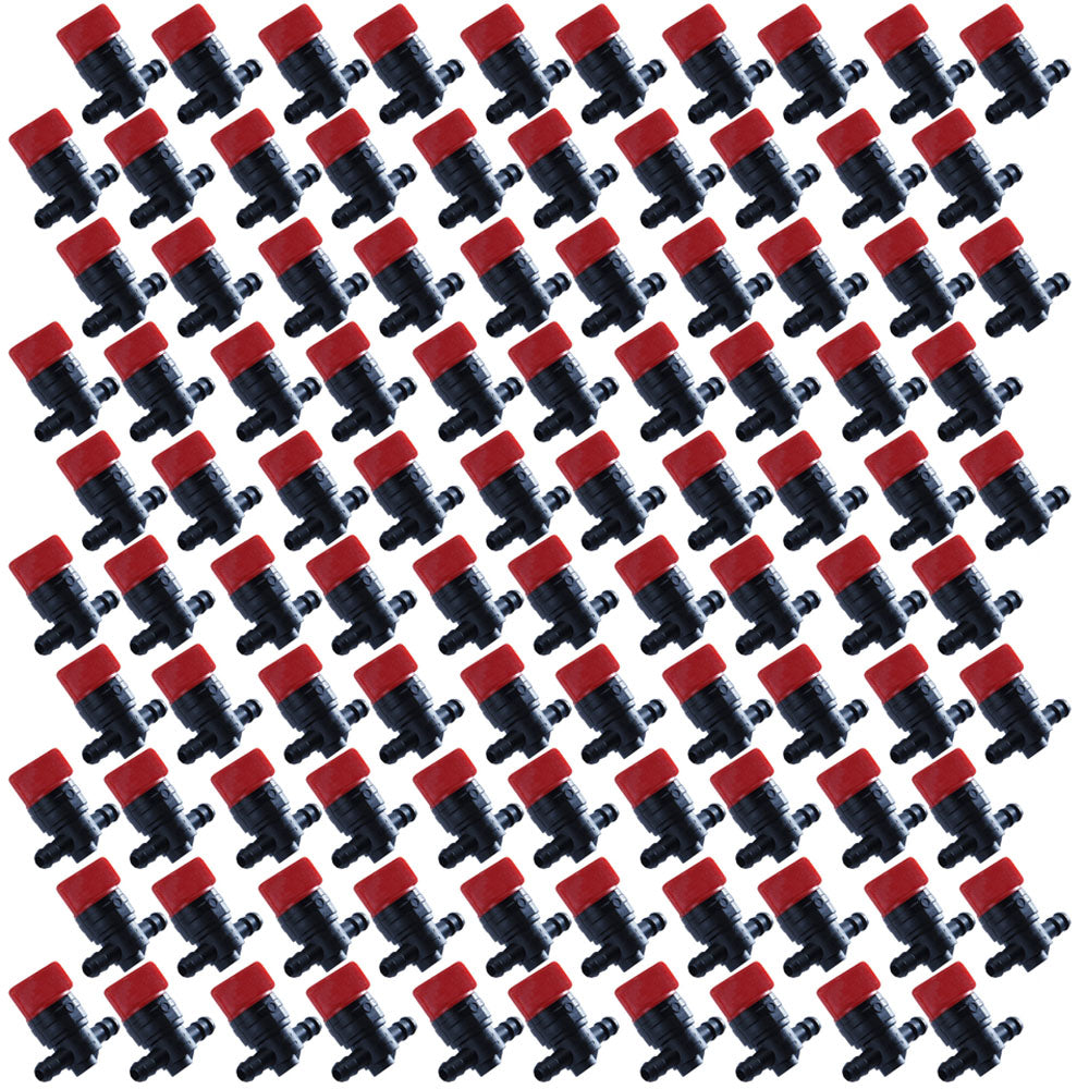 (100) FUEL GAS SHUTOFF CUTOFF VALVES 1/4 Fits Stens 120-212 Rotary 5841 Tractors