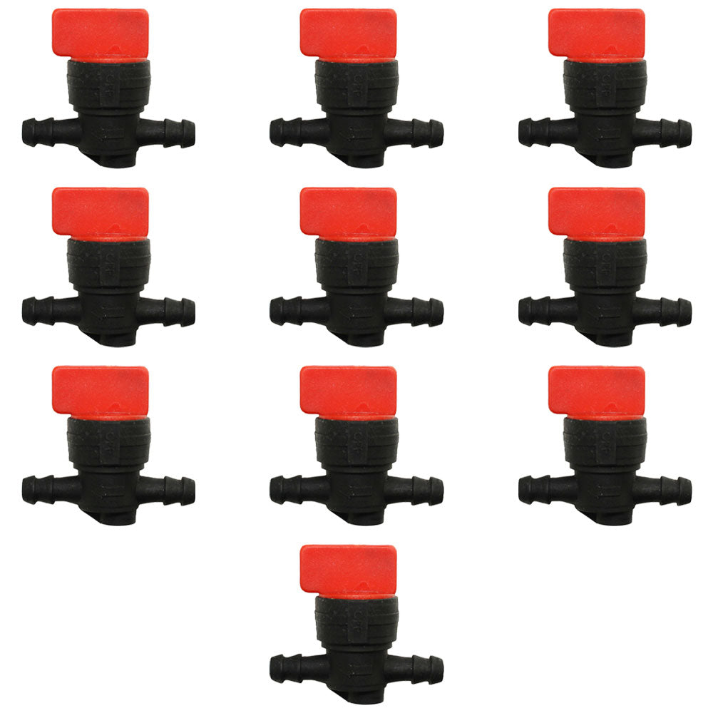 Qty 10: 1/4" In-Line Fuel Shut Off Valve
 Fits Toro Replaces 1-603770