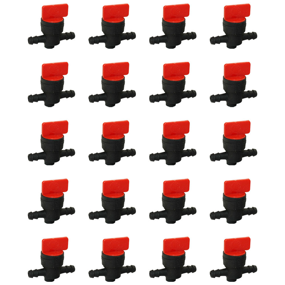 Qty 20: In-Line Fuel Shut Off Valve 1/4" 
 Fits Snapper Replaces 2-4507