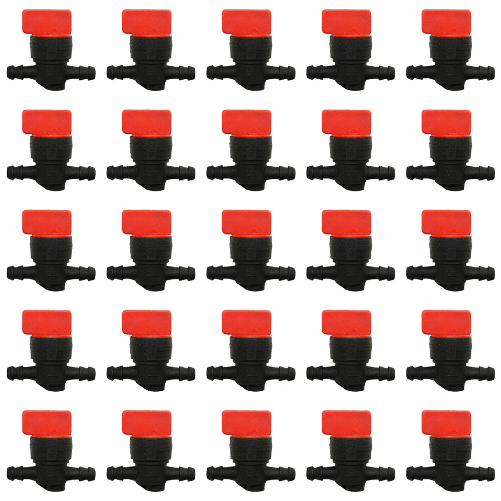 (25) AM107340 AM36141 Fuel Shutoff Cutoff Valves 1/4 In-Line Fits John Deere