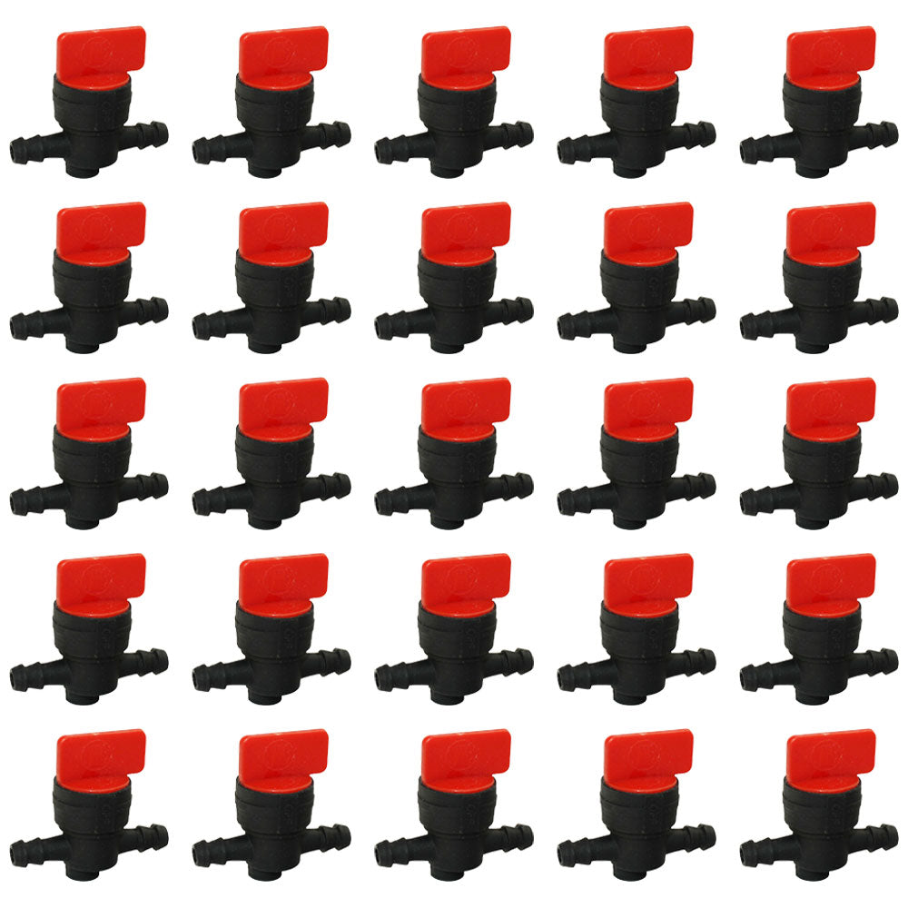Qty 25: 1/4" In-Line Fuel Shut Off Valve Fits Toro Replaces 1-603770