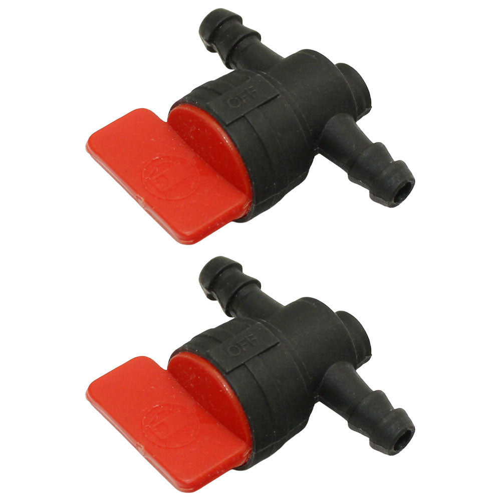 Qty:2  1/4" In-Line Fuel Shut Off Valve
 Fits Briggs & Stratton Replaces 491860