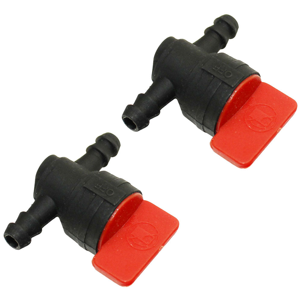 Qty: 2 In-Line Fuel Shut Off Valve 1/4" 
 Fits Exmark Replaces 1-603770