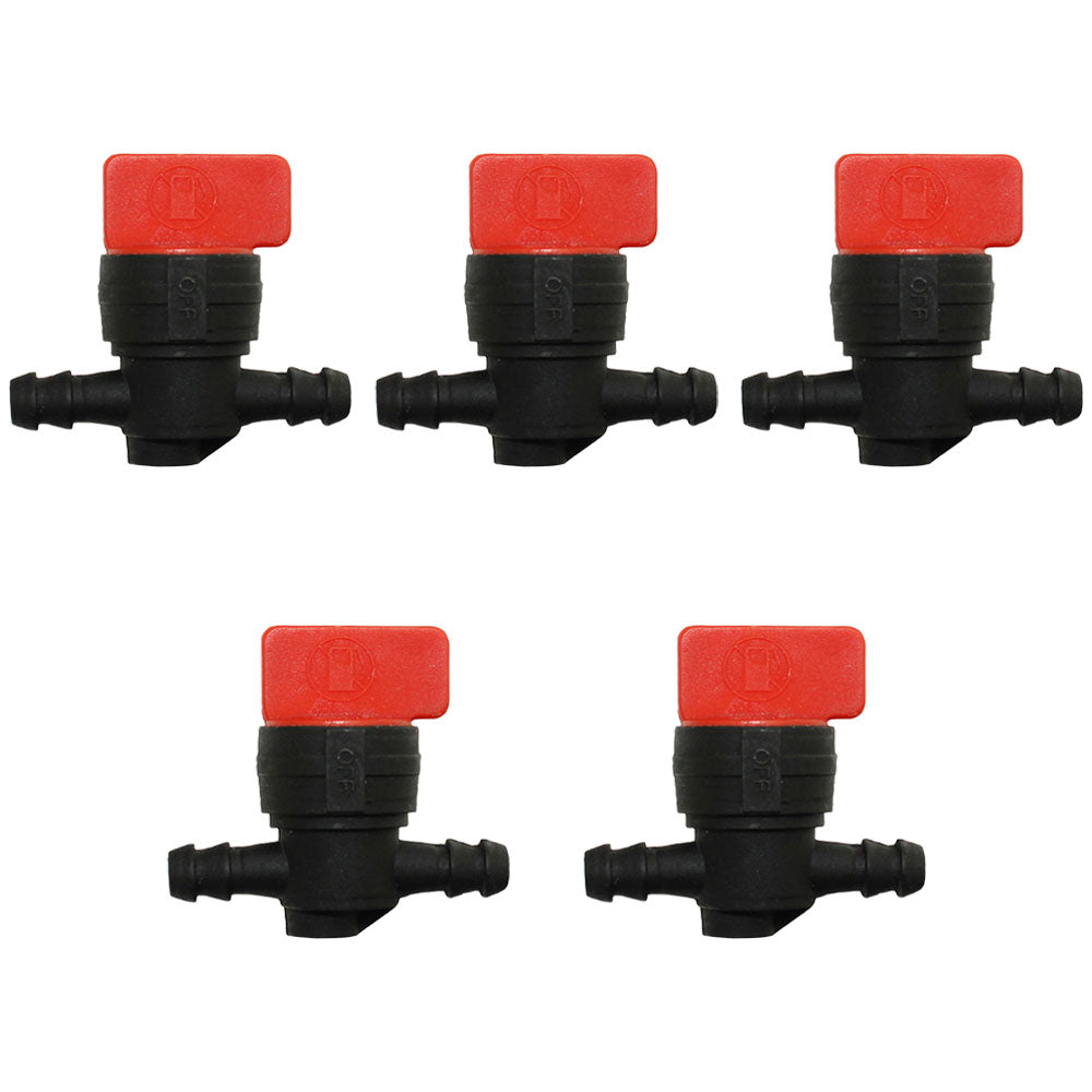 1/4" In-Line Straight Fuel Gas SHUT-OFF / CUT-OFF VALVES Petcock Motorcycle 5PK