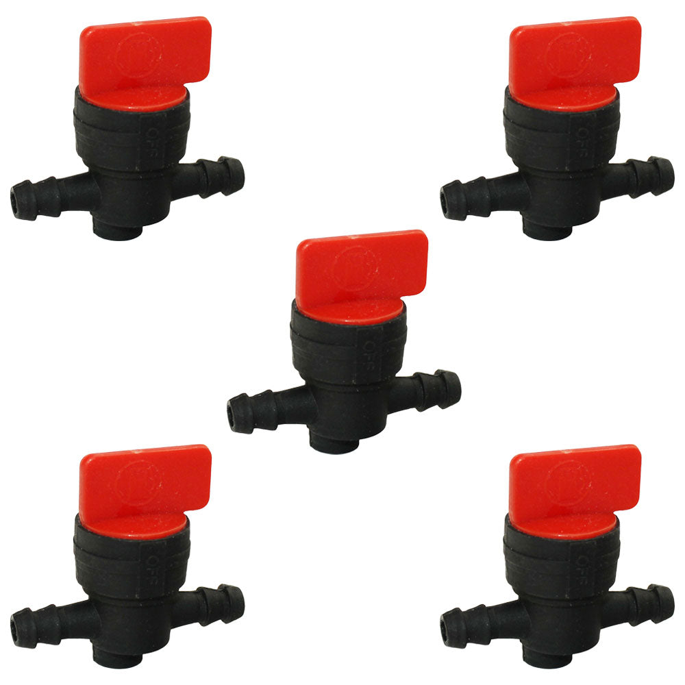 Qty:5  1/4" In-Line Fuel Shut Off Valve
 Fits Briggs & Stratton Replaces 491860