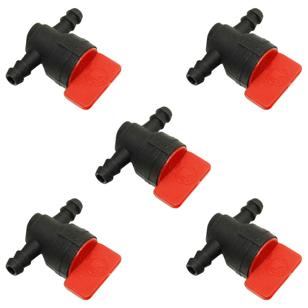 1/4" In-Line Straight Fuel Gas SHUT-OFF / CUT-OFF VALVES Petcock Motorcycle 5PK