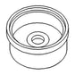 1039071M1 Fuel Bowl Glass Round Bottom Fits Massey Ferguson 230 235 245 1085 +
