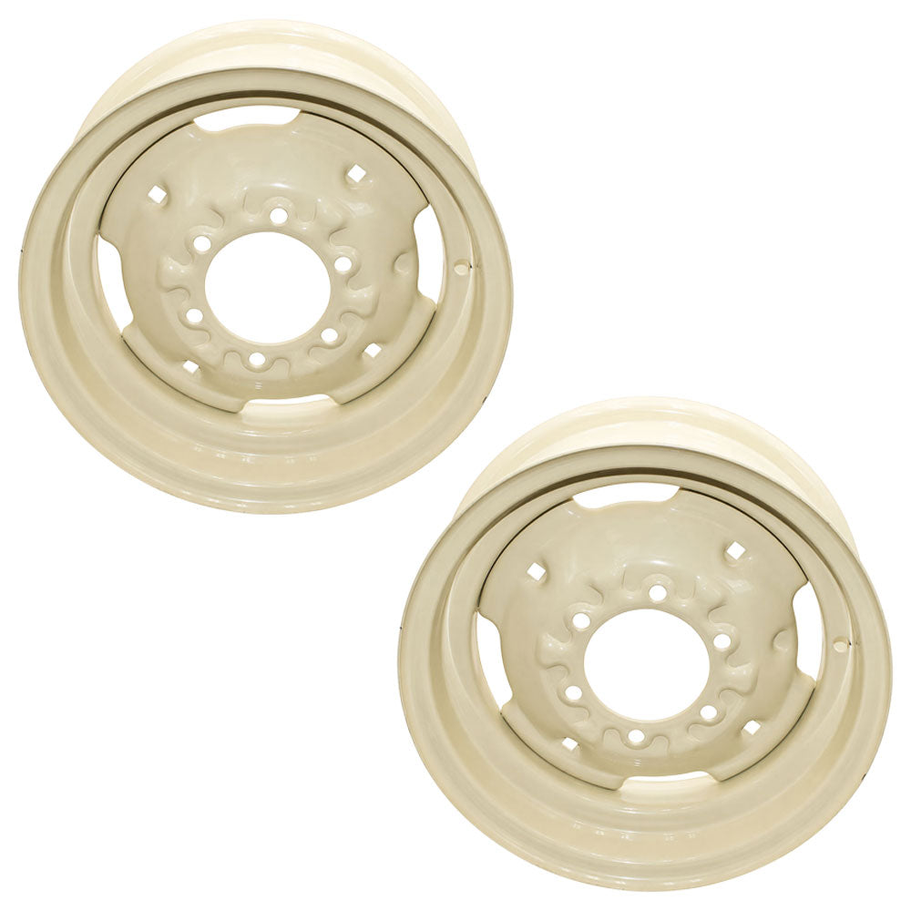 C5NN1007A Two (2) Wheel Rims 6 Hole 6" Circle 5.5" x 16" Fits Ford Models
