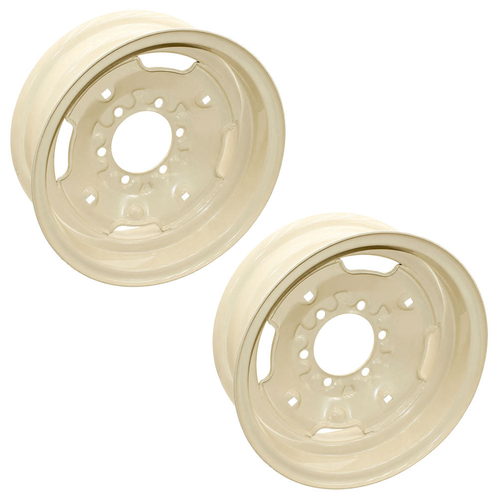 C5NN1007A Two (2) Wheel Rims 6 Hole 6" Circle 5.5" x 16" Fits Ford Models