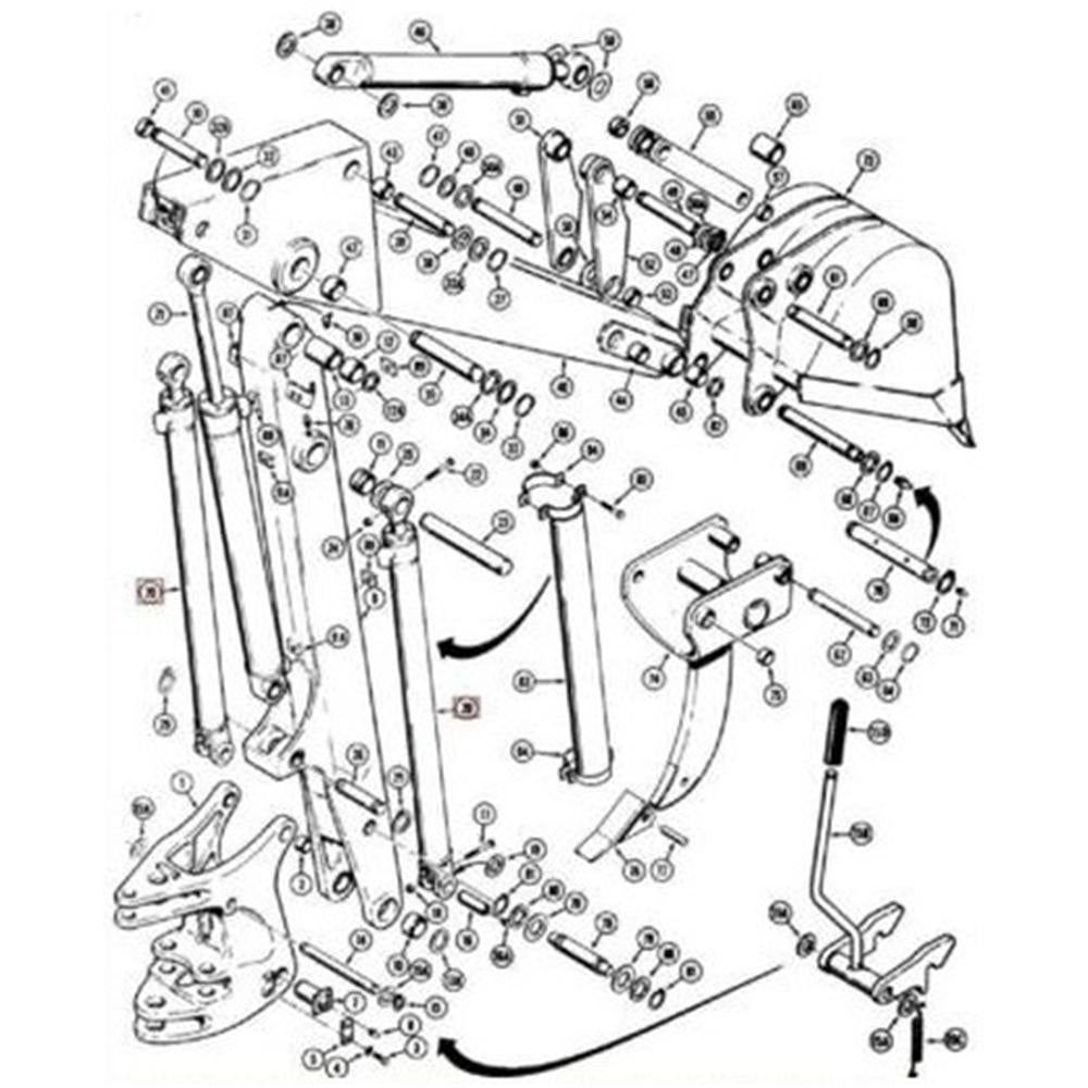 Bucket Cylinder Fits Case/International Harvester