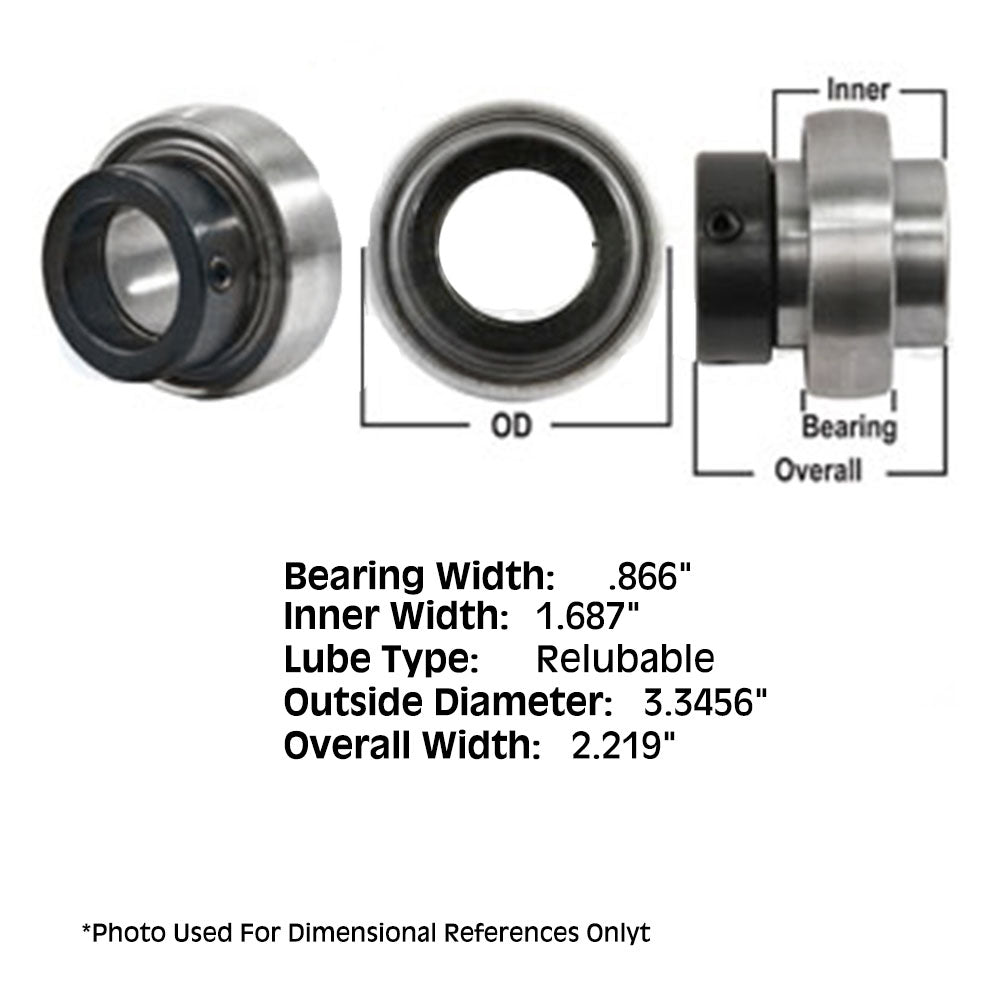 831877M1 Re-Lubri Fits CATeable Spherical Ball Bearing With Collar