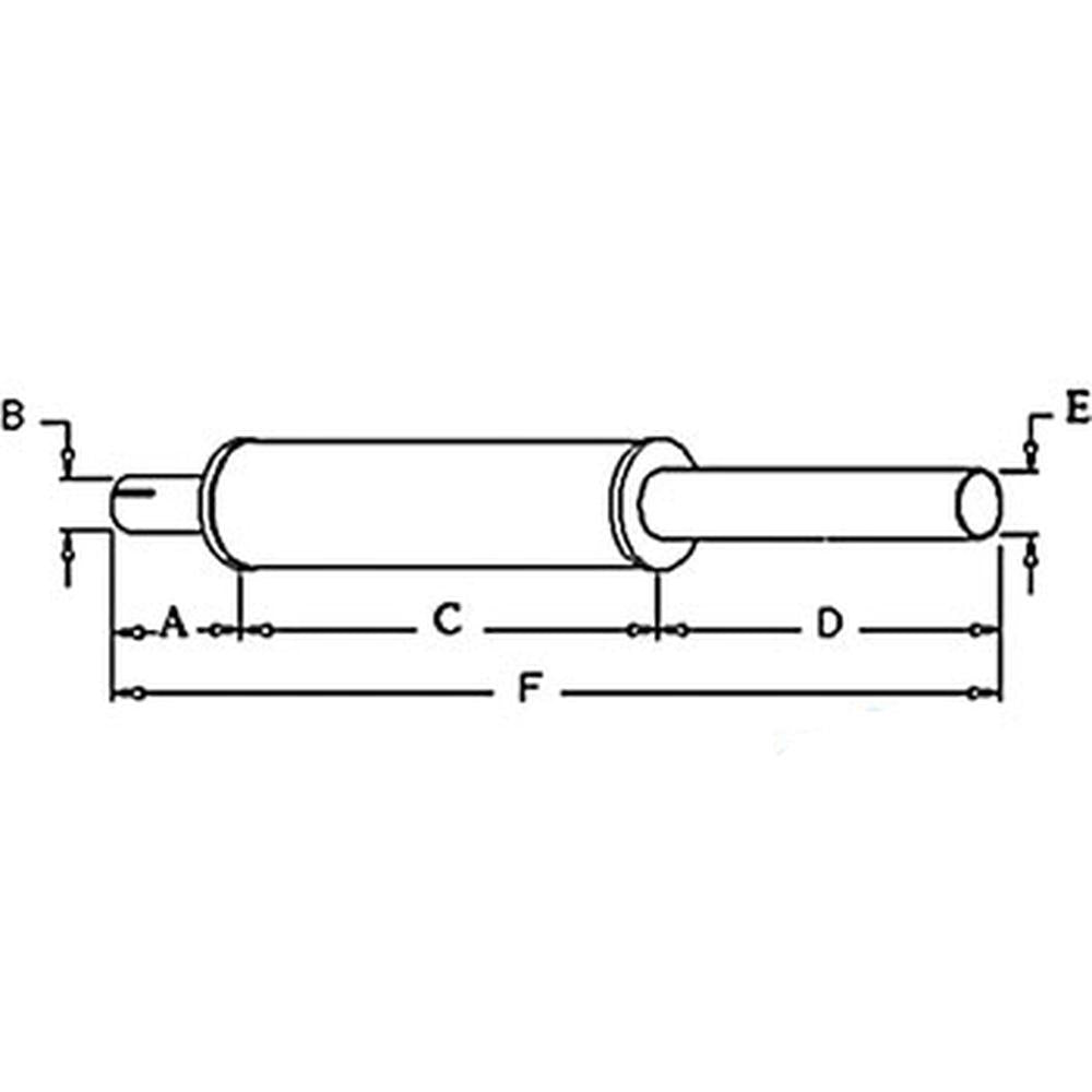 Muffler G13032 Fits Case 200B 210B 211B 300 300B 310B 311B 430