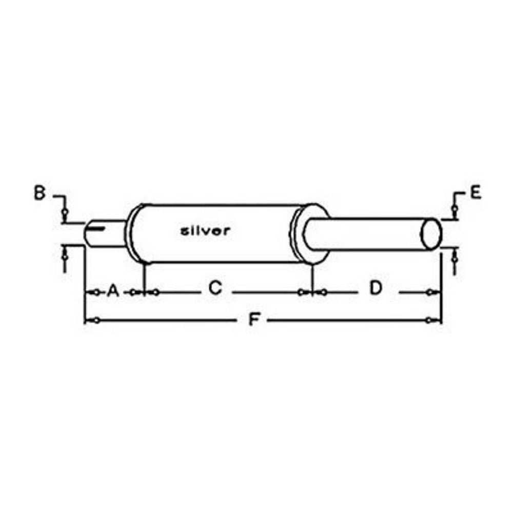 R1056 Muffler Fits Case