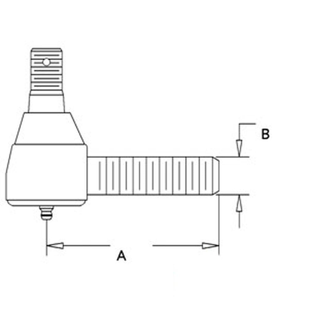 G45369 Tie Rod End L/H Fits Case 430 480 530 580