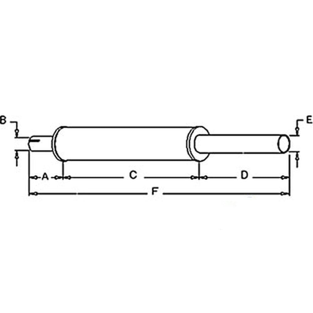 Muffler Fits Case 611B 610B 600B G45727