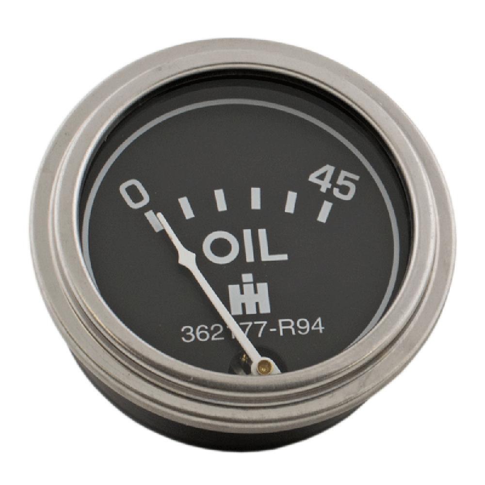 IHS1871 Oil Pressure Gauge (0-45 PSI) - Dash mounted Fits International