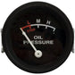 NJD423 Oil Pressure Gauge (0-25 PSI) - Dash mounted, Black Face Fits John Deere