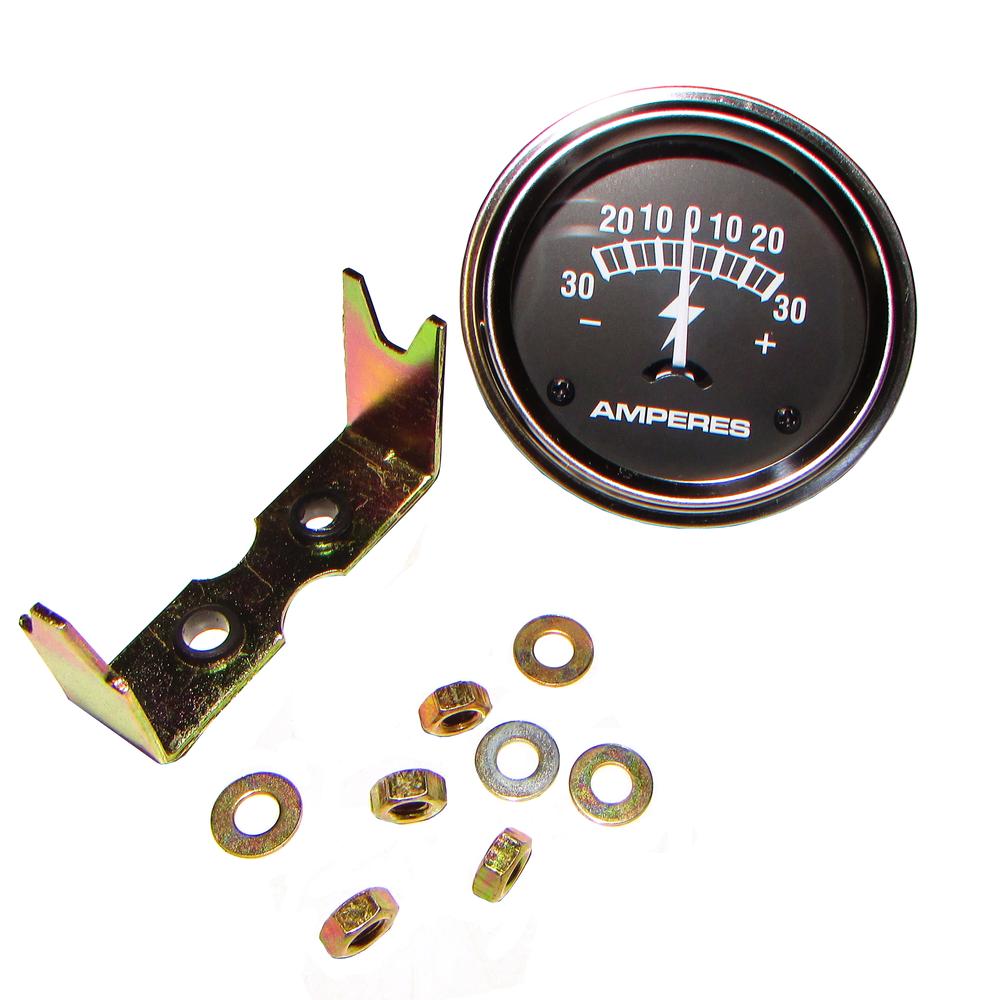 393334R91-GAUGE Chrome Amp Meter (30-0-30) Fits Case/International Harvester