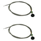(2) 8 FOOT FT. UNIVERSAL CARBURETOR CHOKE CONTROL CABLES for 60122 Lawn Tractor