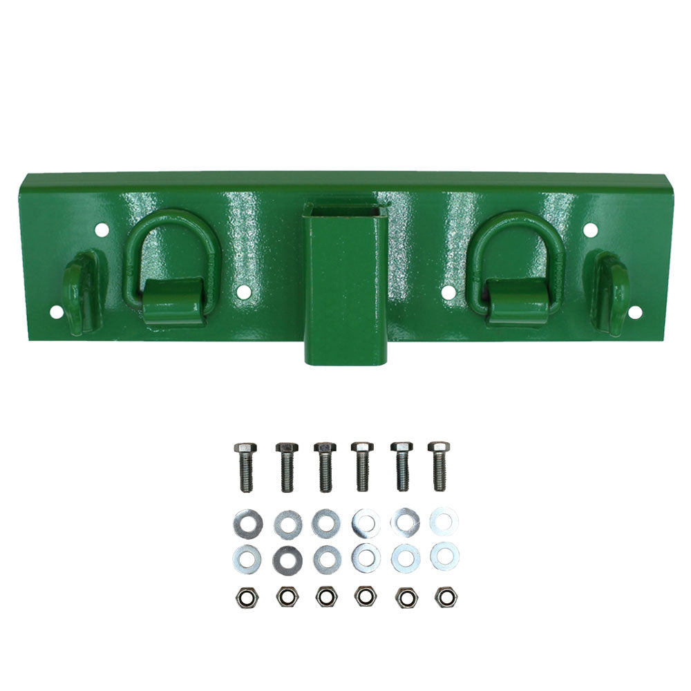 Bolt on Grab Hooks & D Rings & 2" Receiver Fits John Deere 1025R Compact Tractor