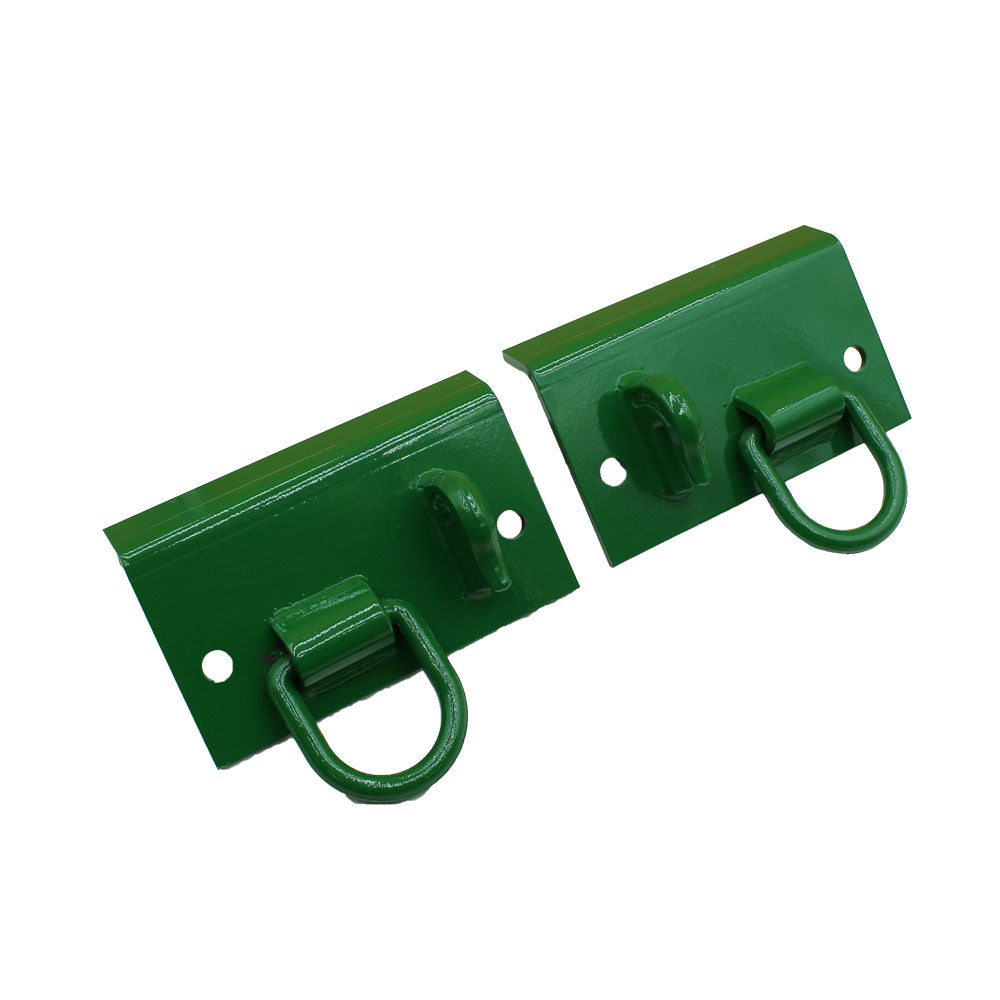 4 Grab Hooks 4 D-Rings and 2" Receiver Fits John Deere Bucket 4105 4200 4500