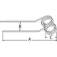 E-R18030616 One New Tedder Tooth 3740, 3727, 3717, 3710 fits Hesston