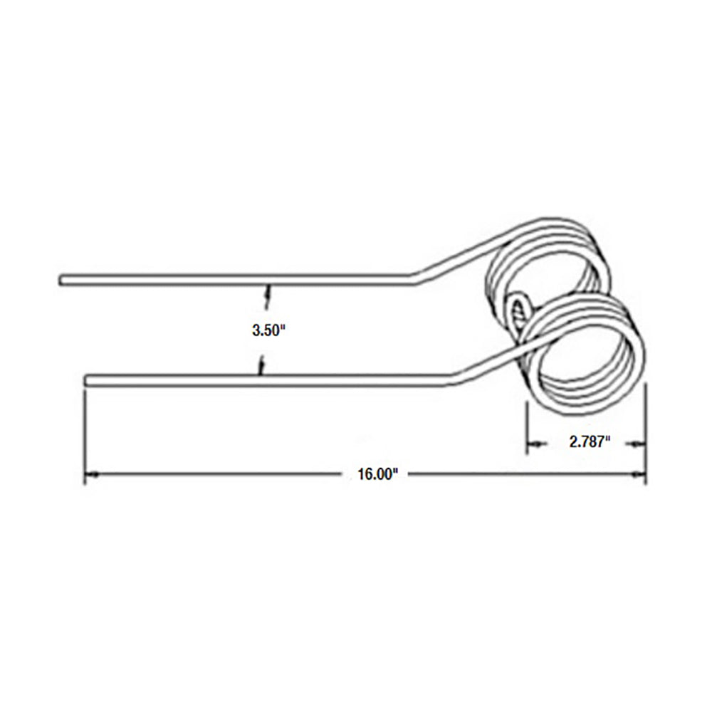 E-R18030616 One New Tedder Tooth 3740, 3727, 3717, 3710 fits Hesston