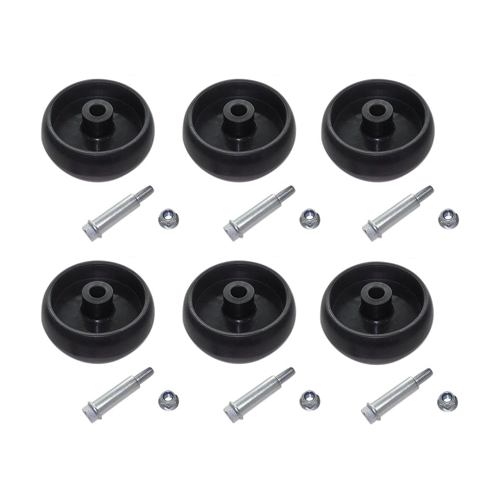 (6) Deck Wheel Kit GX10168 Fits John Deere Riding Mowers L100 Series G100 Series
