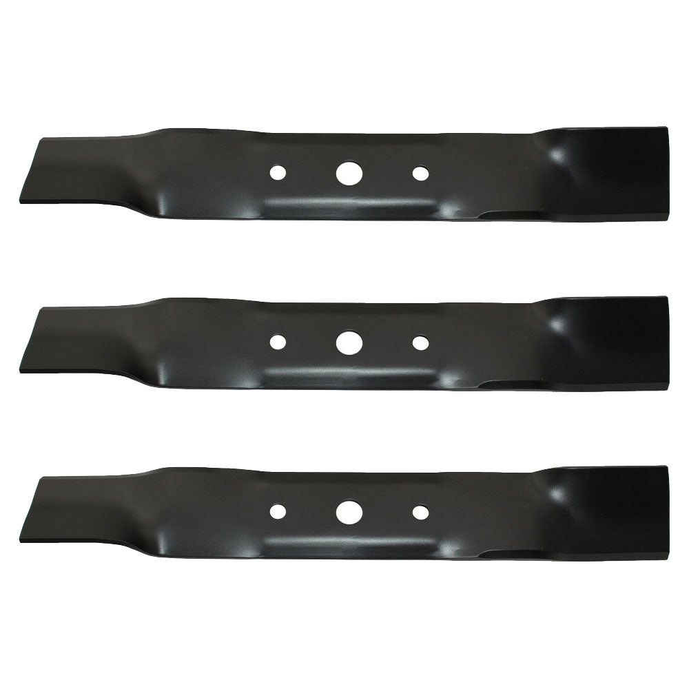 1 Set of 3 Hi Lift Blades 48 Deck Fits John Deere L120 L130 Mowers GX20250 GY205