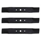 (3) 10634 Mulching Blades Compatible With 48" Fits John Deere GX20250, GY20568
