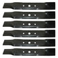 6 Mower Blades Fits John Deere 48 Cut L120 L130 GX20250 GY20568 91-108 330-619