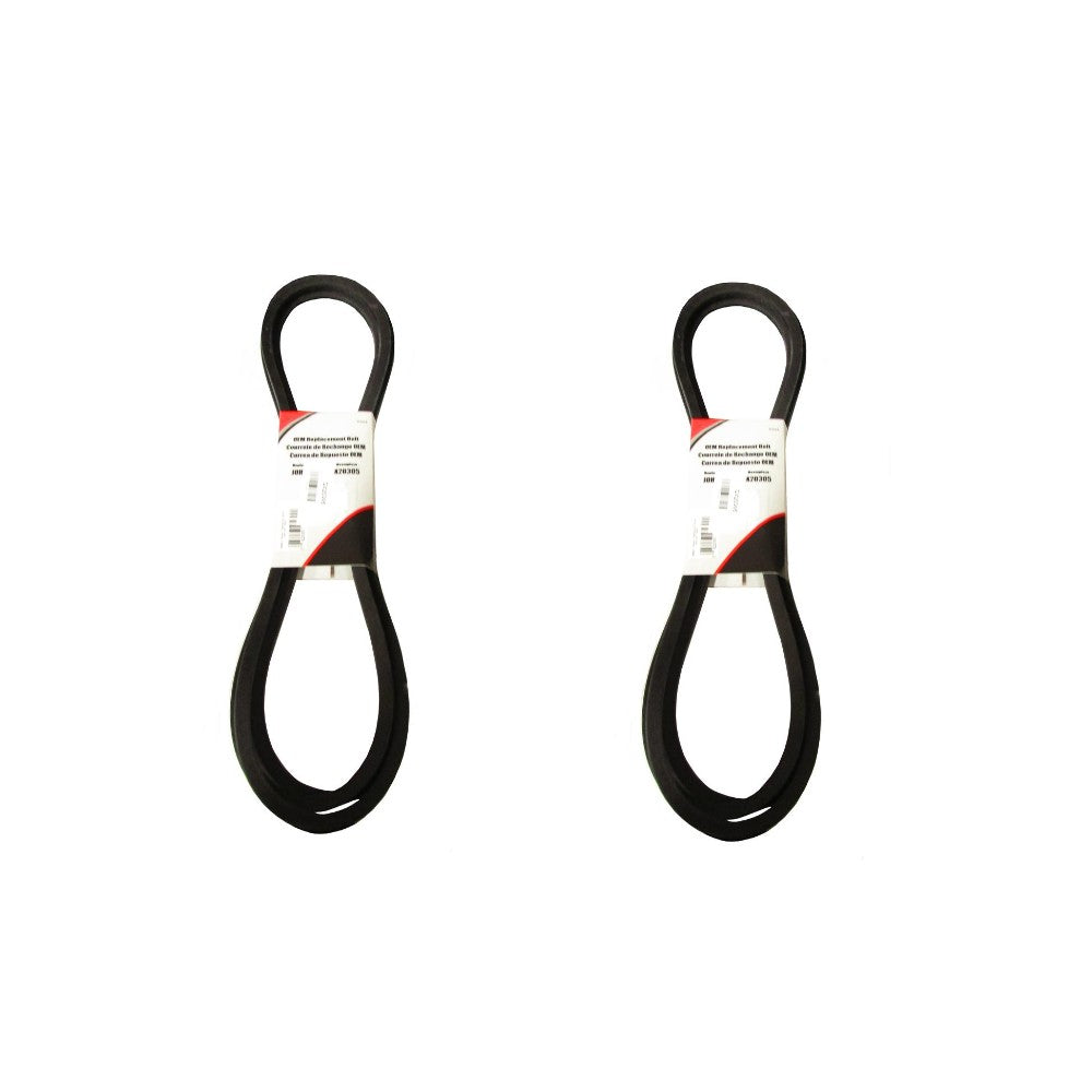 GX20305 GY20571 Two Platform Drive Belts Fits John Deere Riding Mowers L120 L130