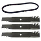 3 Blades & Belt 
 Fits John Deere Replaces AM137757 Made with Aramid