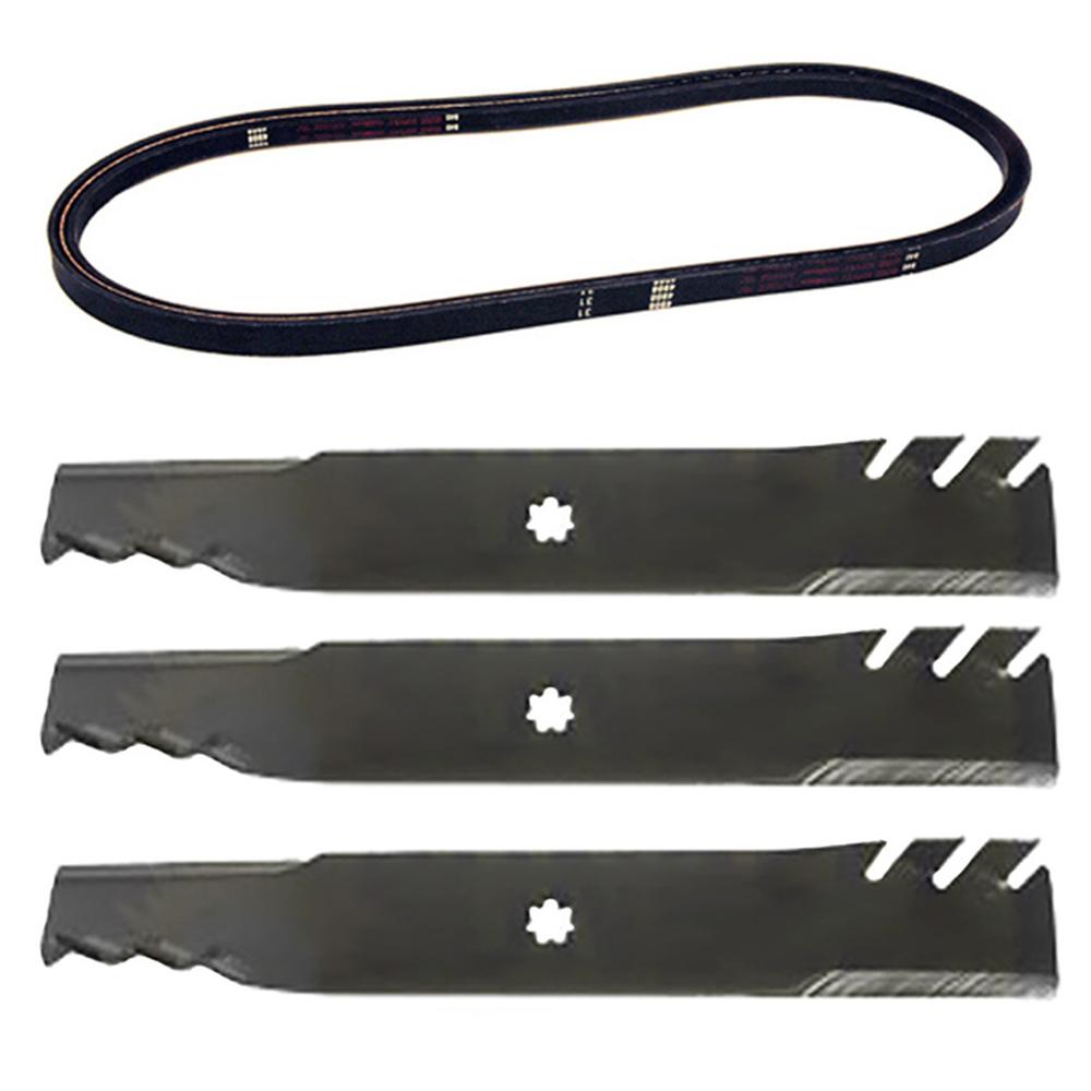 3 Blades & Belt 
 Fits John Deere Replaces AM137757 Made with Aramid