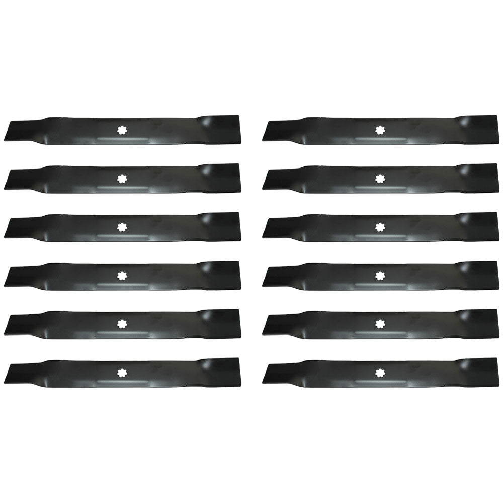 12pk Mower Blades AM137333 GX22151 GY20850 Fits John Deere D100 D110 LA125 LA135