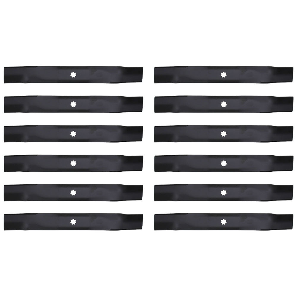 12pk Mower Blades AM137333 GX22151 GY20850 Fits John Deere D100 D110 LA125 LA135