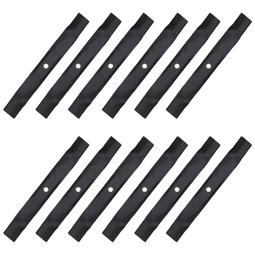 12pk Mower Blades AM137333 GX22151 GY20850 Fits John Deere D100 D110 LA125 LA135
