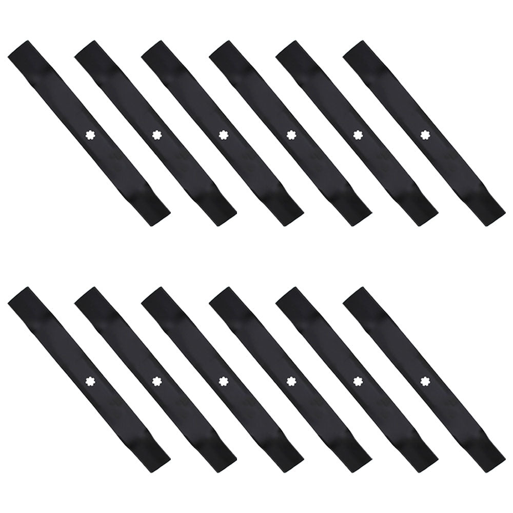 Qty. 12: Lawn Mower Blades Fits John Deere Replaces AM137327