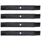 4 pack Blades 42" LA100 LA110 LA120 X110 X120 LA105 LA115 GX22151 GY20850 R11593